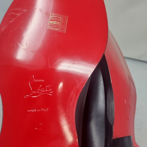 Christian Louboutin Black Leather Derby Shoes main image 8